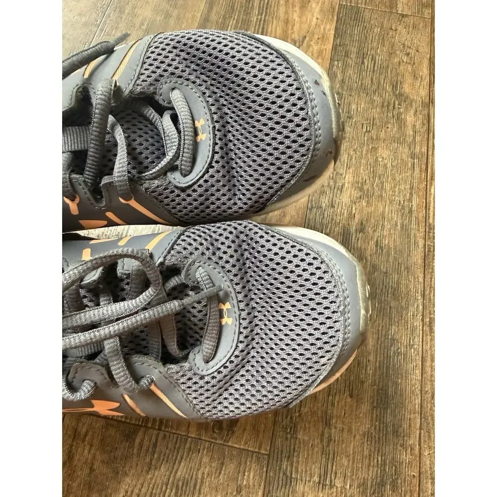 Under Armour DASH 2 Running Shoes Womens 6.5 Gray Pink Tennis Shoe Sneaker